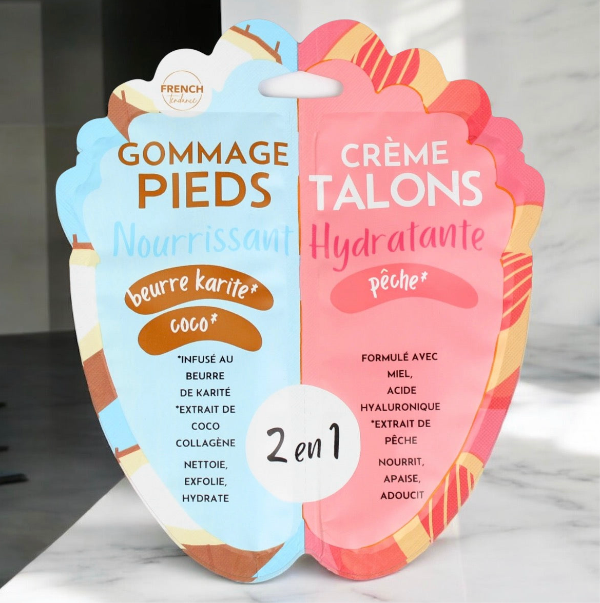 Duo gommage/ gel hydratant pieds