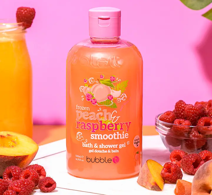 Gel douche smoothie pêche & framboise