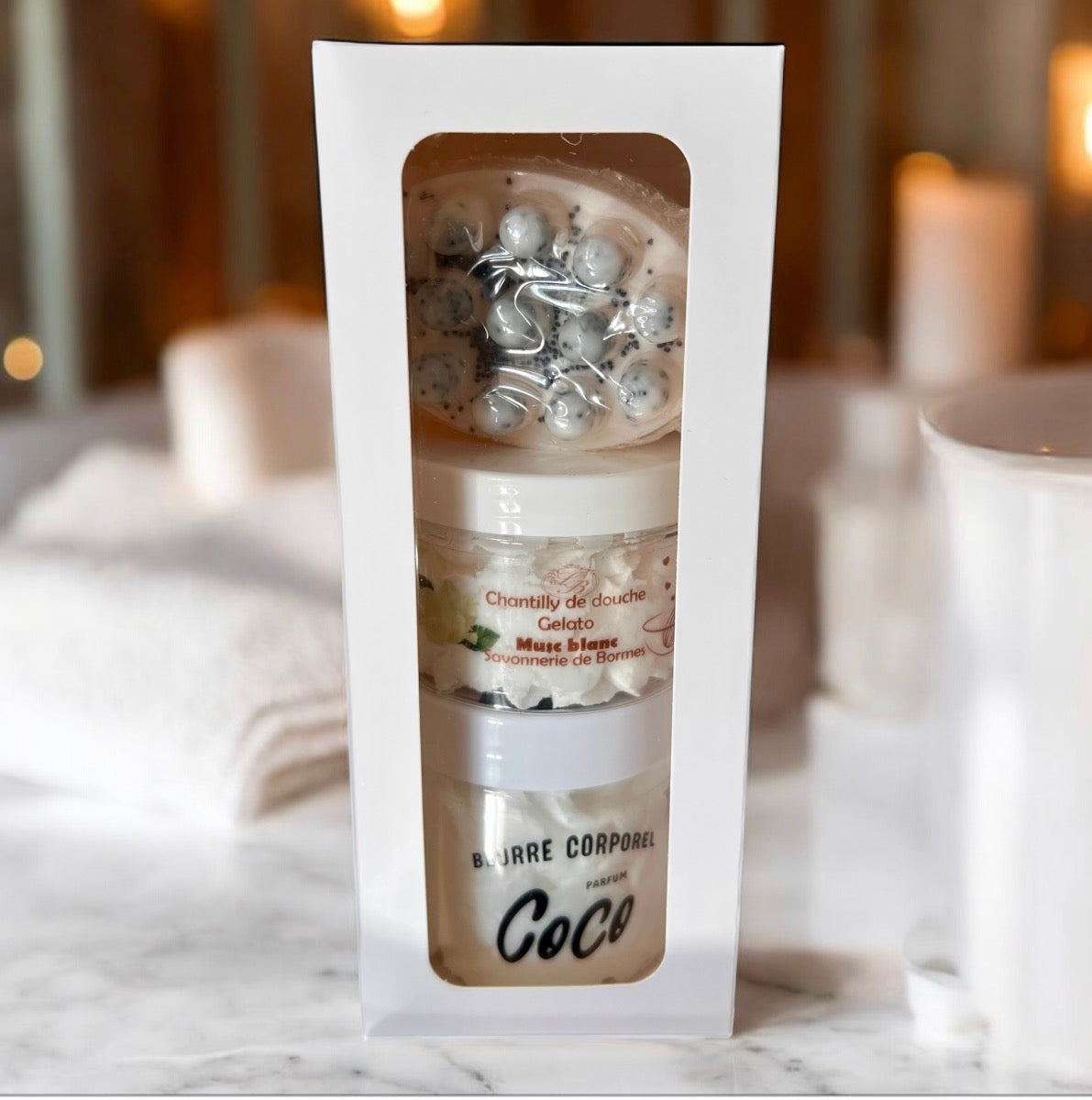 Coffret soin du corps white