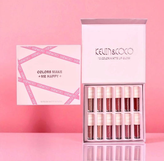Coffret 12 rouge à lèvres Kevin&Coco
