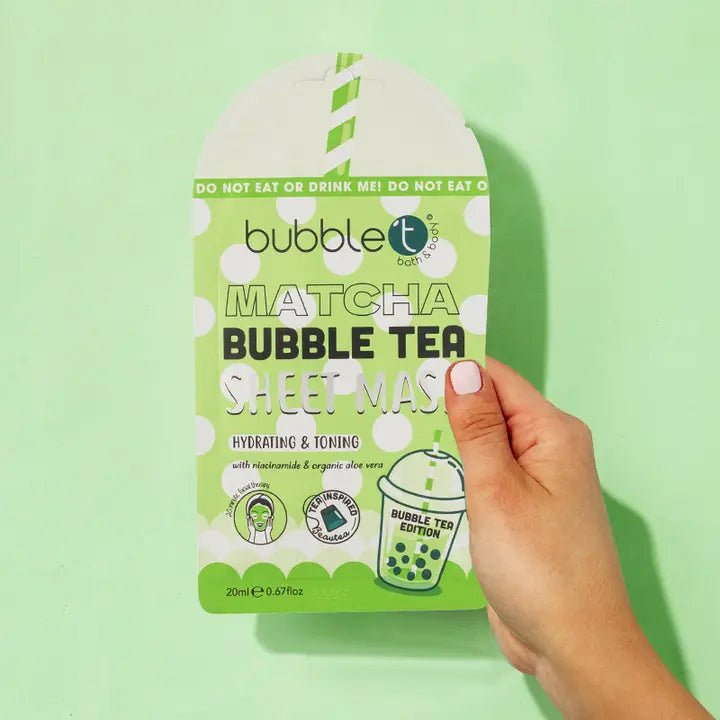 Masque hydratant Bubble Tea Matcha