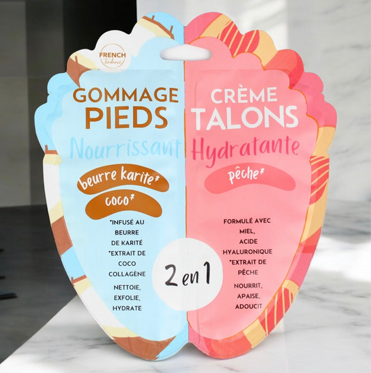Duo gommage/ gel hydratant pieds
