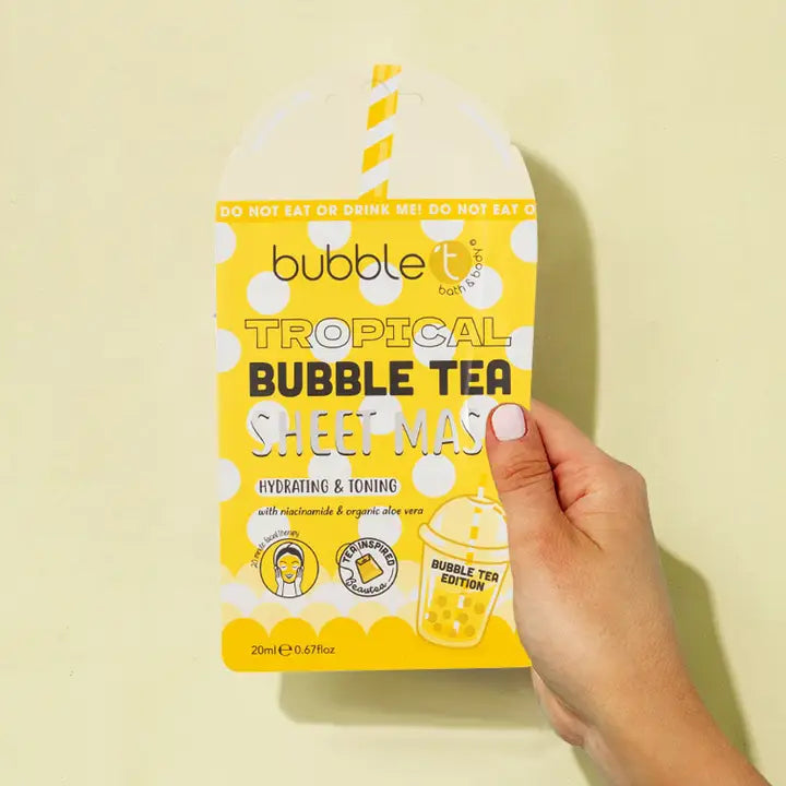 Masque en feuille hydratant tropical Bubble Tea