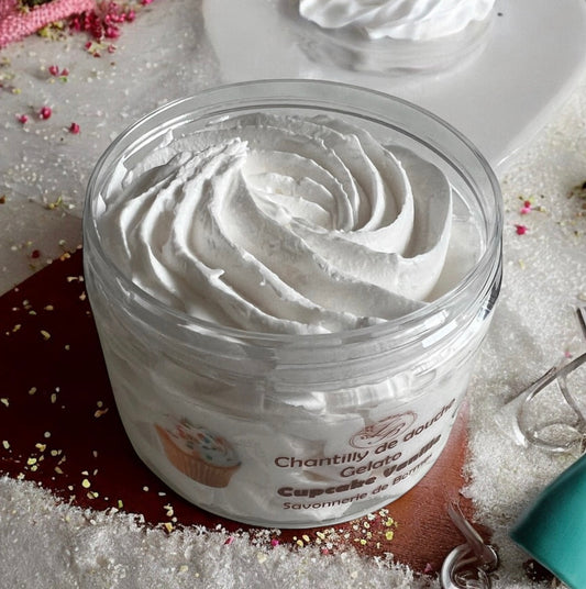 Chantilly de douche Cup cake vanille