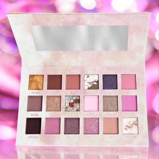 Palette de 18 fards à paupières Rose Quartz