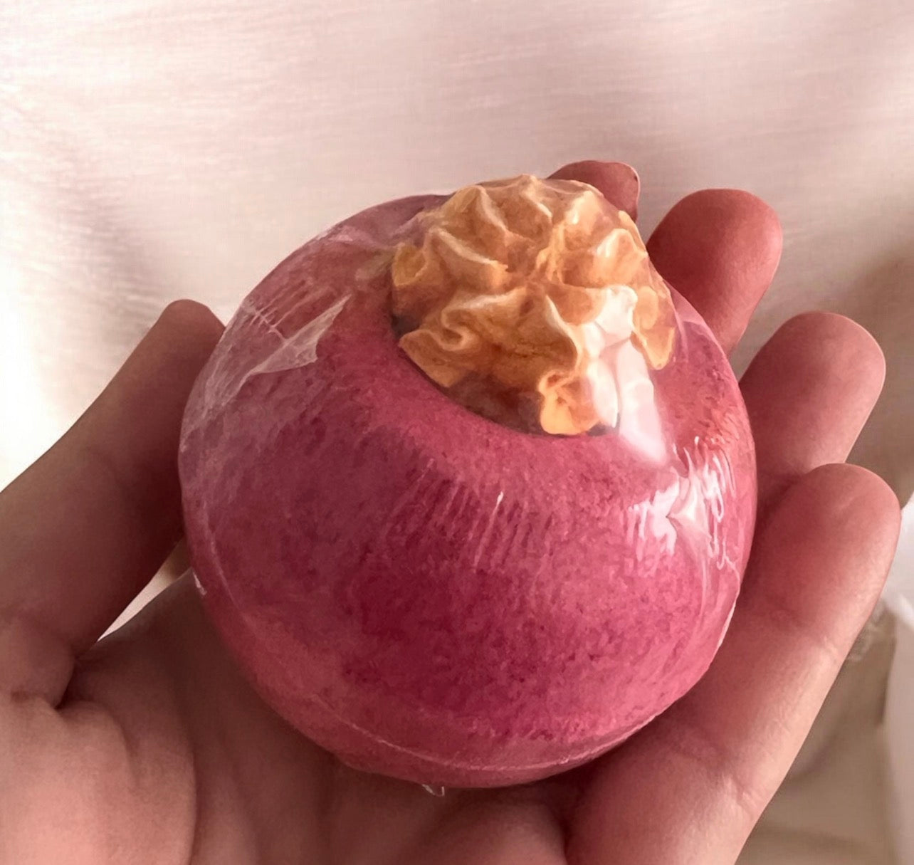 Bombe de bain pêche & pamplemousse