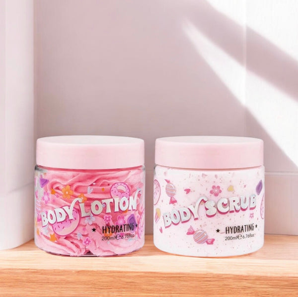 Coffret exfoliant & lotion corporel Sweetea