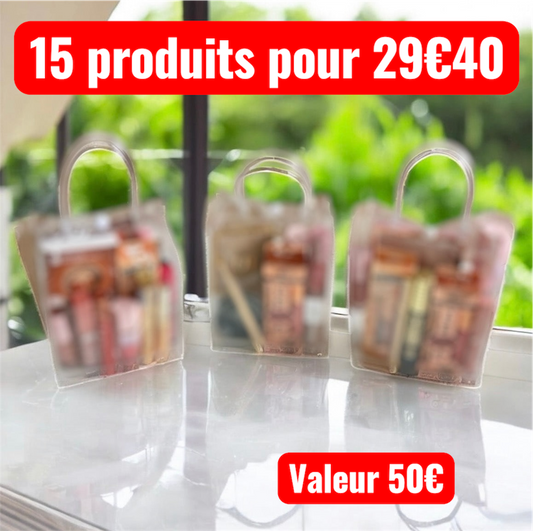 Sac mystère maquillage 15 produits