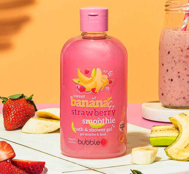 Gel douche smoothie banane & fraise